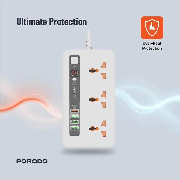 چندراهی و هاب شارژ هوشمند Porodo مدل سری PD-FWCH013