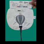 پیشبند نوزادی بند پستانکی عمده 12 عددی بند پستانک‌دار پارچه مخمل گلدوزی ارشیدو اوکی دوکی