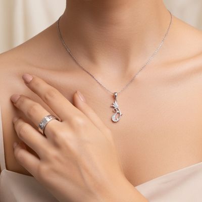 گردنبند نقره زنانه 17