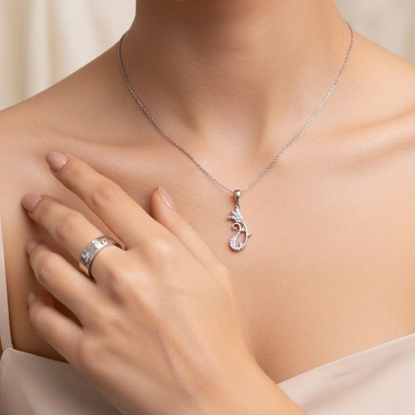 گردنبند نقره زنانه 17