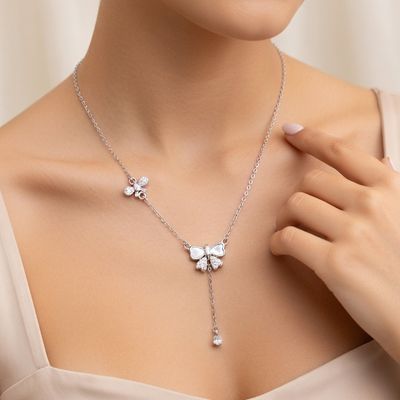 گردنبند نقره زنانه 8
