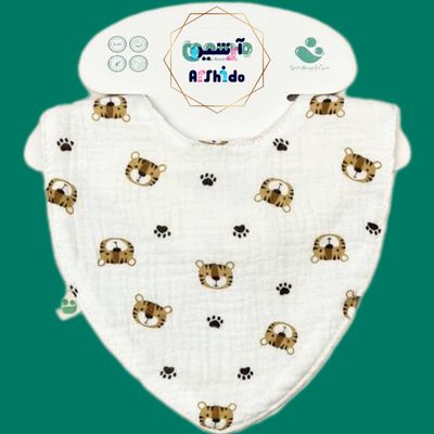 تولید دستمال گردن نوزادی عمده موسلین 6 عددی/دستمال گردن موسلین نوزاد ماتو