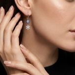 گوشواره نقره زنانه دانه برف