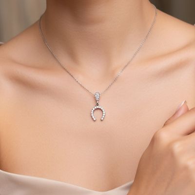 گردنبند نقره زنانه نعل اسب