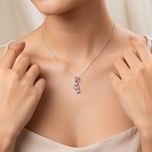گردنبند نقره زنانه دست 35