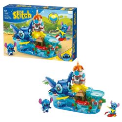 لگو ساختنی پارک آبی استیچ Stitch چراغدار 395 قطعه کد 5008