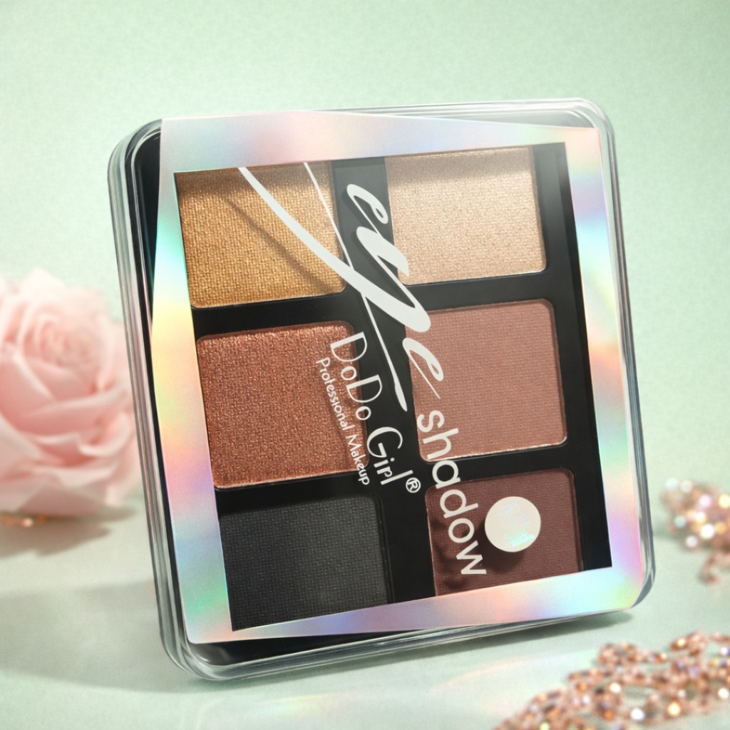 سایه چشم دودو گرل 6 رنگ – پیگمنت قوی، ماندگاری بالا، رنگدهی حرفه‌ای