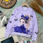 بلوز تک دخترانه آستین فینگردار سایز 40 تا 55