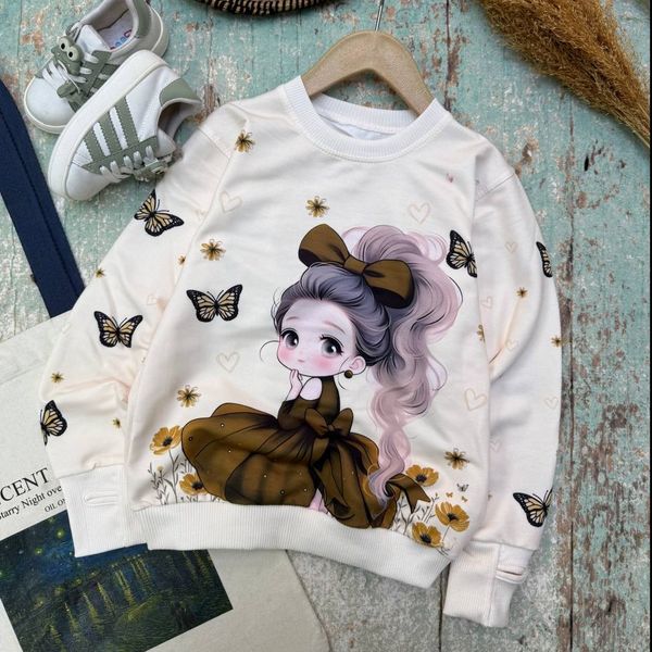 بلوز تک دخترانه آستین فینگردار سایز 40 تا 55