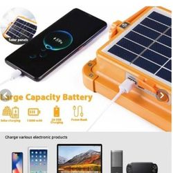پروژکتور شارژی خورشیدی 1200 وات LED با چهار حالت نوردهی