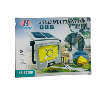 پروژکتور شارژی ریموت دار با پنل خورشیدی مدل HS-8058B