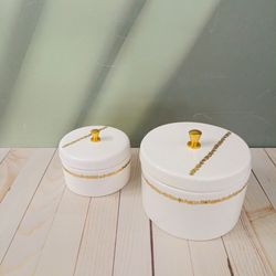 شکلات خوری سرامیکی طرح گل طلا کوب