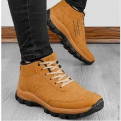 نیم بوت کالوین کلین CK زیره یخ شکن در دو رنگ مشکی و قهوه ای