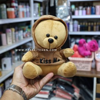 عروسک خرس قهوه ای kiss me