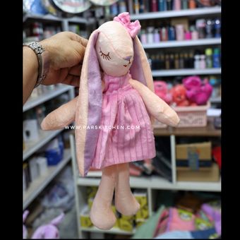 عروسک خرگوش ناز صورتی