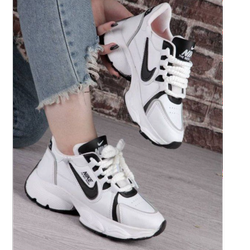 نایک لژ بلند بند طنابی در دو رنگ مشکی و سفید