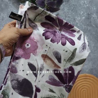 روبالشتی گل بنفش درشت