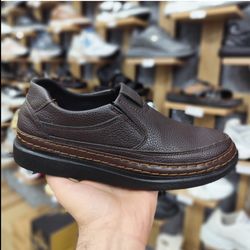 کفش طبی مردانه قهوه ای تیره