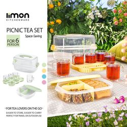 ست چای خوری 6 نفره پاستیلی لیمون