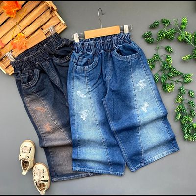 شلوار لی فول بگ دخترانه پسرانه سایز 50 تا 75