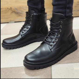 بوت مردانه بلند بندی بغل زیپ