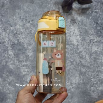 قمقمه یونیک 570میل نی دار 1924 زرد