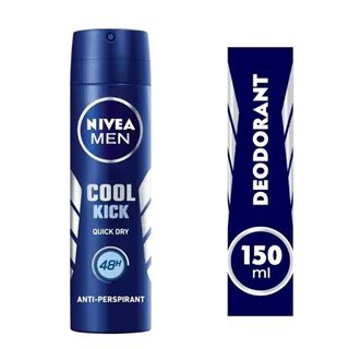 اسپری ضد تعریق مردانه نیوا مدل کول کیک 150 میل | Nivea Men Cool Kick Anti-perspirant Spray 150m