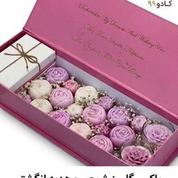 باکس گل رز شمعی