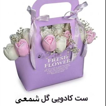 کادویی باکس گل شمعی