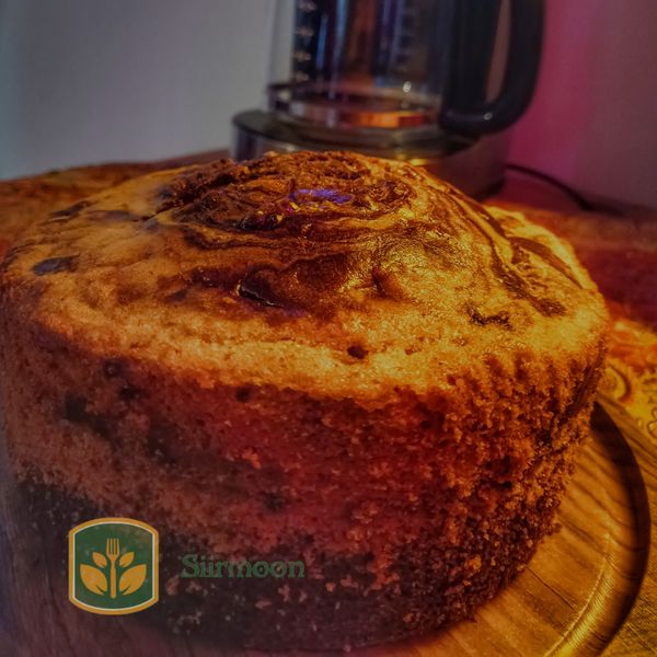 کیک دو رنگ شکلات دارچین(کامل)