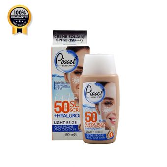 کرم ضدآفتاب رنگی پیکسل Pixxel پوست چرب و جوش دار SPF 50 در رنگبندی حجم 50 میل