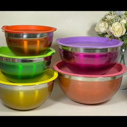 لگن رنگی یونیک ست 5 تکه