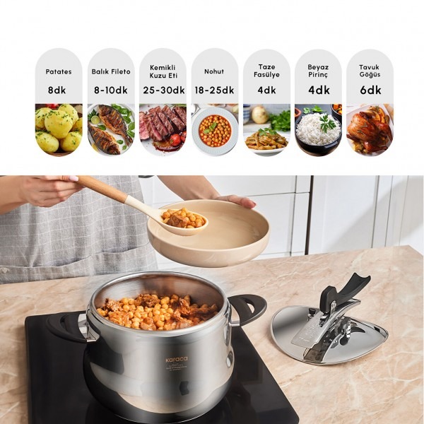 تصویر زودپز 8 لیتری کاراجا مدل رترو 