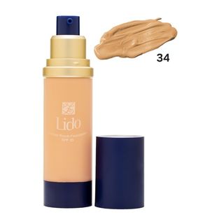 کرم پودر لیدو شماره 34 نچرال بژ مدل Perfect Touch SPF25 | کرم پودر آبرسان با پوشش بالا