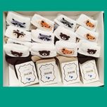 جوراب عمده جوراب نوزادی پنبه ای اعلا سایز نوزاد تا 18 ماه پنبه سوپر اعلا طرح خرس 4طرحی زمینه نباتی