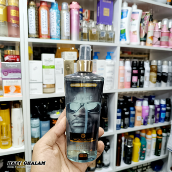 بادی اسپلش مردانه وودلایک مدل SILVER حجم 250 میلی لیتر