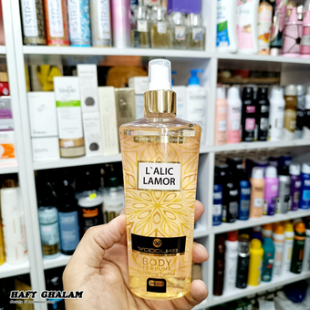 بادی اسپلش زنانه وودلایک مدل lamor حجم 250 میلی لیتر