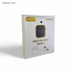 ساعت هوشمند و هندزفری بلوتوث W26 Pro Max