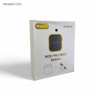 ساعت هوشمند و هندزفری بلوتوث W26 Pro Max