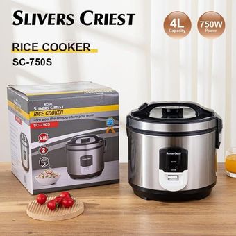 پلوپز دو کاره سیلور کرست مدل SC750S ظرفیت 4 لیتر