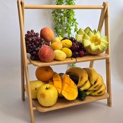 استند دو طبقه بامبو