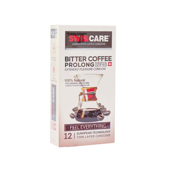 فروش عددی. /.  کاندوم خاردار و شیاردار مدل Bitter coffee Prolong سوئیس کر