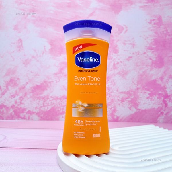 لوسیون بدن وازلین EVEN TONE حاوی ویتامین و SPF10 حجم 400ml اصل آفریقای جنوبی