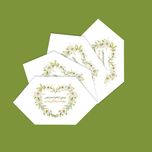 کارت تشکر گلی بسته 100 عددی