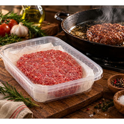 همبرگر نیمه آماده هر عدد 250 گرم بسته دو عددی