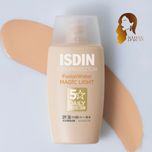 کرم ضد آفتاب ایزدین مدل فیوژن واتر مجیک لایت 5ستاره ++++PA محافظت +50 SPF حجم 50 میل اصل اسپانیا