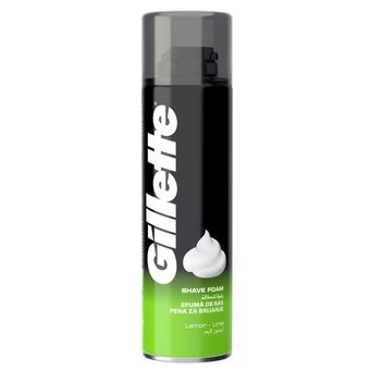 فوم اصلاح صورت ژیلت Gillette مدل LEMON رایحه لیمو حجم 200 میلی لیتر