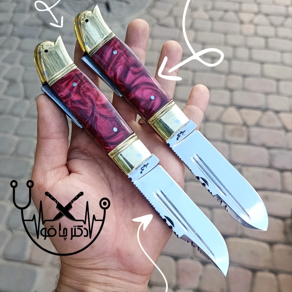 ضخیم ترین و سنگین ترین چاقوی ضامن برجسته اصل زنجان