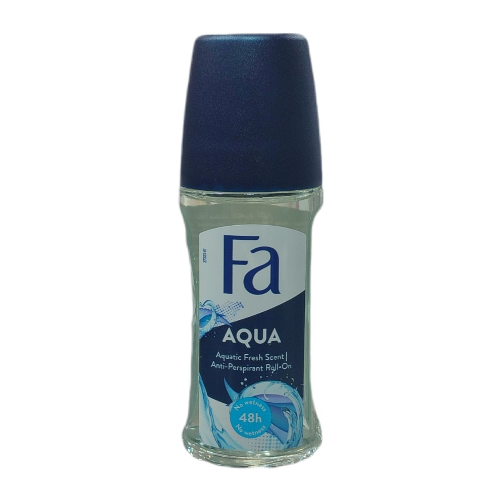 مام رول ضد تعریق مردانه فا مدل aqua حجم 50 میلی لیتر