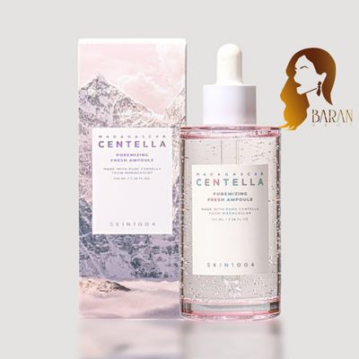 آمپول کنترل و کوچک کننده منافذ سنتلا اسکین 1004 ماداگاسکار حجم 100 میل اصل کره جنوبی